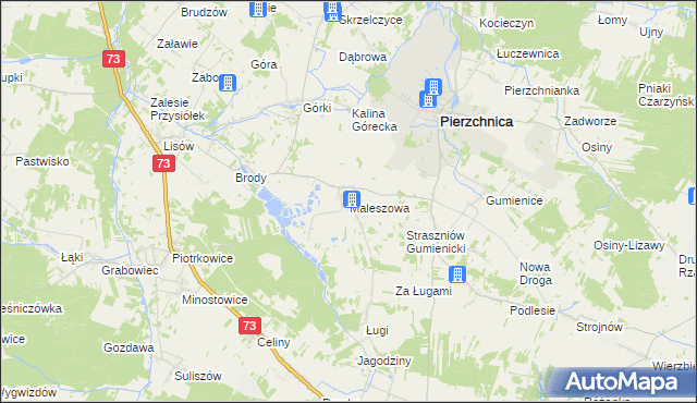 mapa Maleszowa, Maleszowa na mapie Targeo