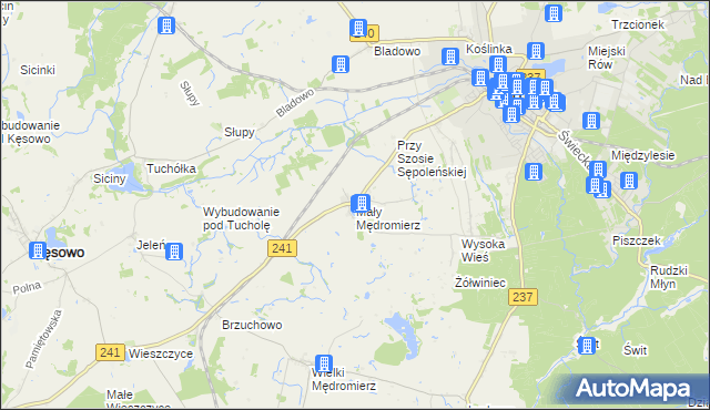 mapa Mały Mędromierz, Mały Mędromierz na mapie Targeo
