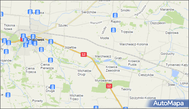 mapa Marchwacz, Marchwacz na mapie Targeo