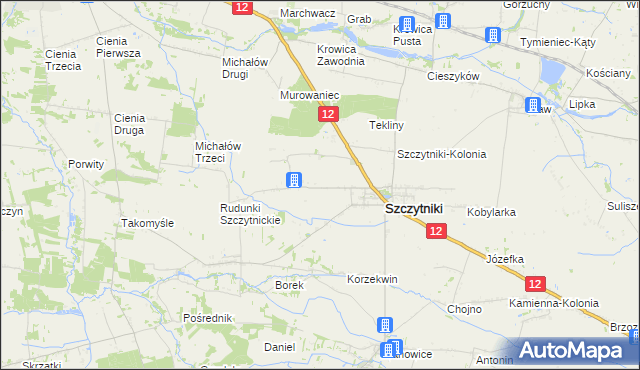 mapa Marcjanów gmina Szczytniki, Marcjanów gmina Szczytniki na mapie Targeo