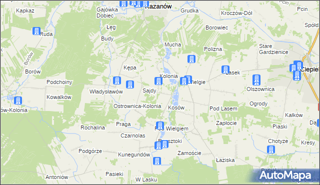 mapa Marianki gmina Ciepielów, Marianki gmina Ciepielów na mapie Targeo