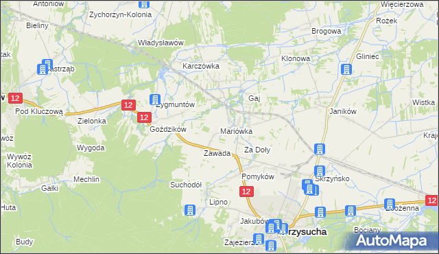 mapa Mariówka, Mariówka na mapie Targeo