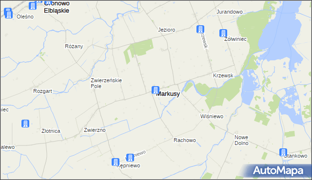 mapa Markusy, Markusy na mapie Targeo