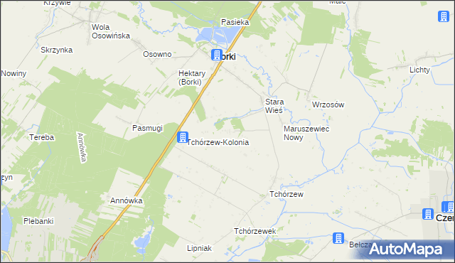 mapa Maruszewiec, Maruszewiec na mapie Targeo