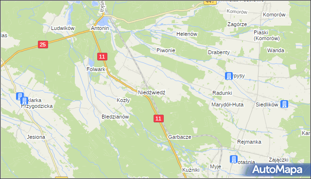 mapa Marydół, Marydół na mapie Targeo