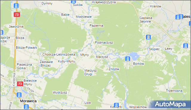mapa Marzysz, Marzysz na mapie Targeo