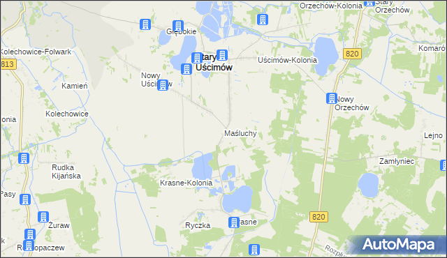 mapa Maśluchy, Maśluchy na mapie Targeo