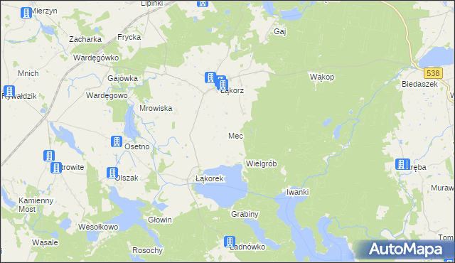 mapa Mec, Mec na mapie Targeo