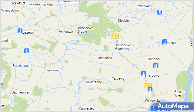 mapa Michalcza, Michalcza na mapie Targeo