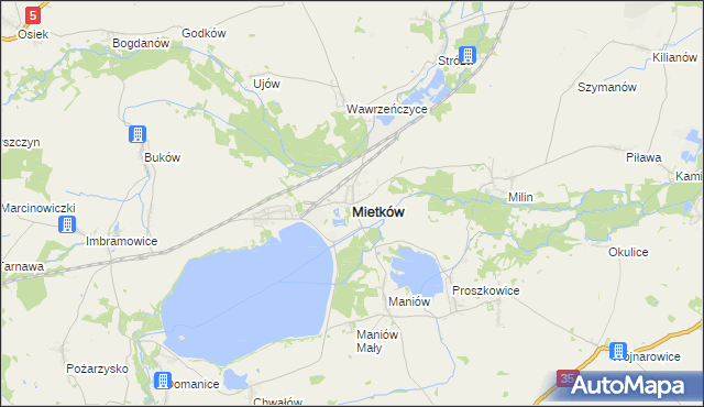 mapa Mietków, Mietków na mapie Targeo