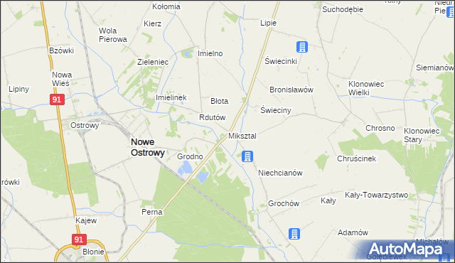 mapa Miksztal, Miksztal na mapie Targeo