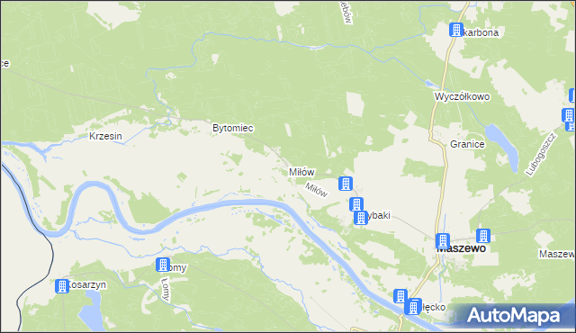 mapa Miłów, Miłów na mapie Targeo