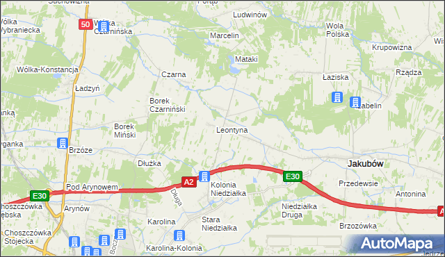 mapa Mistów, Mistów na mapie Targeo