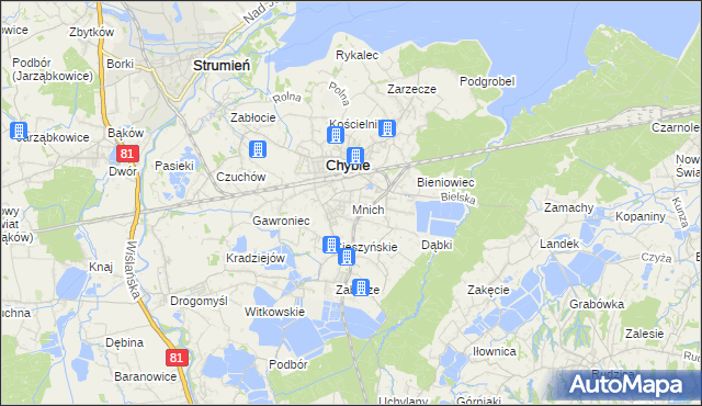 mapa Mnich, Mnich na mapie Targeo