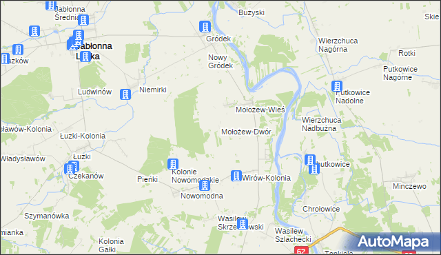 mapa Mołożew-Dwór, Mołożew-Dwór na mapie Targeo
