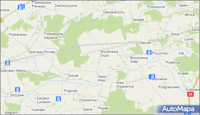 mapa Mościska gmina Kąkolewnica, Mościska gmina Kąkolewnica na mapie Targeo