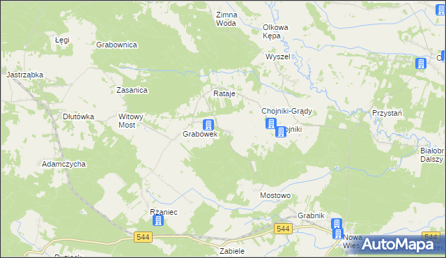 mapa Mostówek, Mostówek na mapie Targeo