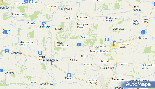 mapa Mścichów, Mścichów na mapie Targeo