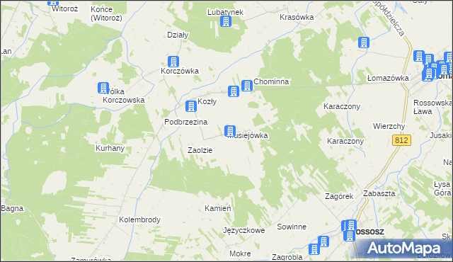 mapa Musiejówka, Musiejówka na mapie Targeo