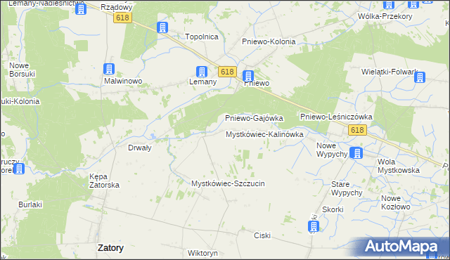 mapa Mystkówiec-Kalinówka, Mystkówiec-Kalinówka na mapie Targeo