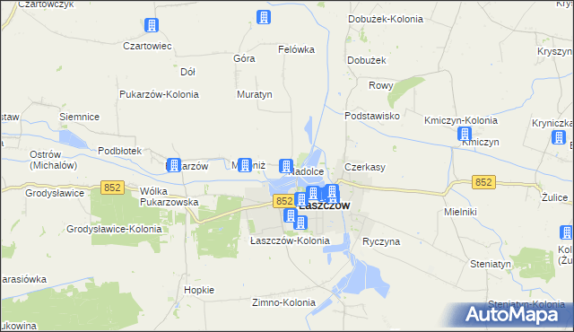 mapa Nadolce, Nadolce na mapie Targeo