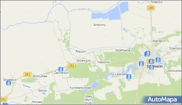 mapa Nałęcza, Nałęcza na mapie Targeo