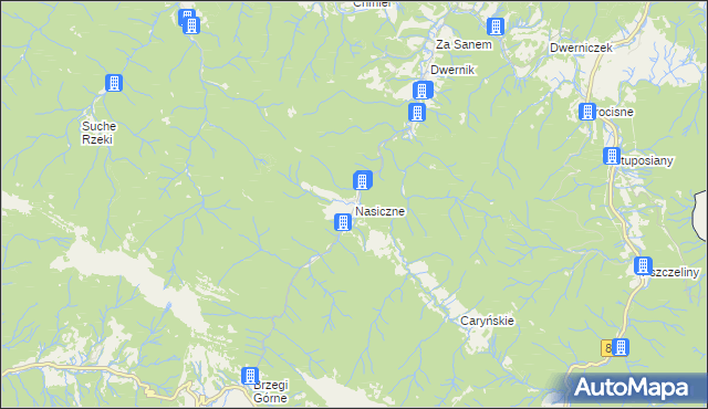 mapa Nasiczne, Nasiczne na mapie Targeo