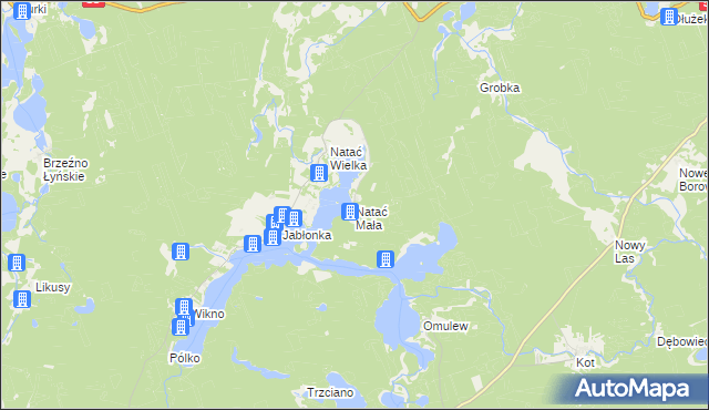 mapa Natać Mała, Natać Mała na mapie Targeo