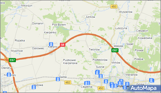 mapa Nawrotów, Nawrotów na mapie Targeo