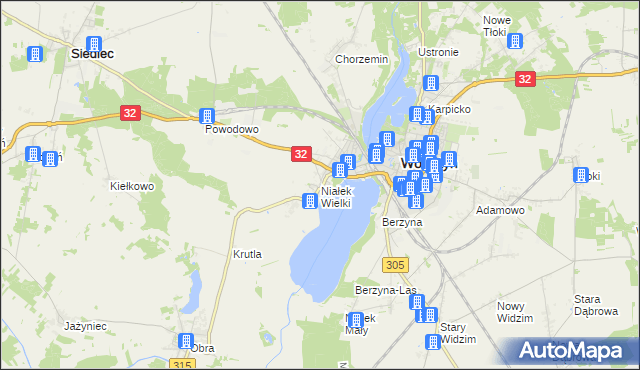 mapa Niałek Wielki, Niałek Wielki na mapie Targeo