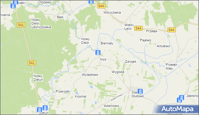 mapa Nick, Nick na mapie Targeo