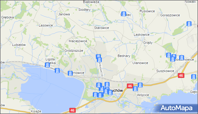 mapa Nieradowice, Nieradowice na mapie Targeo
