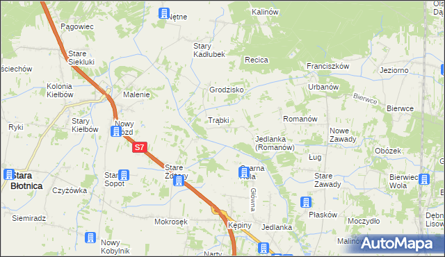 mapa Nowa Wola gmina Jedlińsk, Nowa Wola gmina Jedlińsk na mapie Targeo