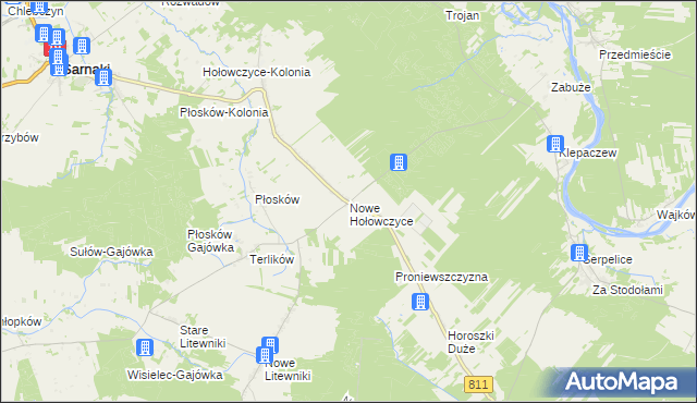 mapa Nowe Hołowczyce, Nowe Hołowczyce na mapie Targeo