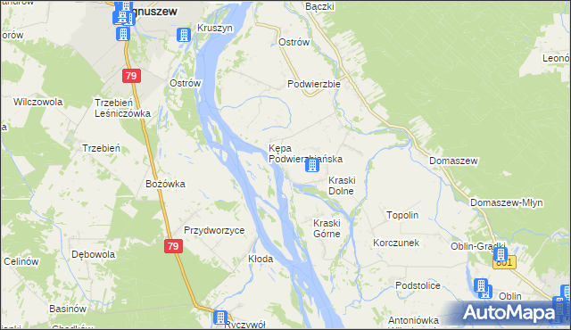 mapa Nowe Kraski, Nowe Kraski na mapie Targeo