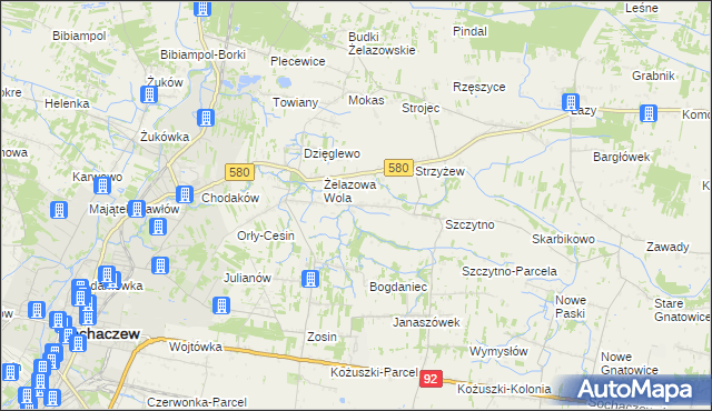 mapa Nowe Mostki, Nowe Mostki na mapie Targeo