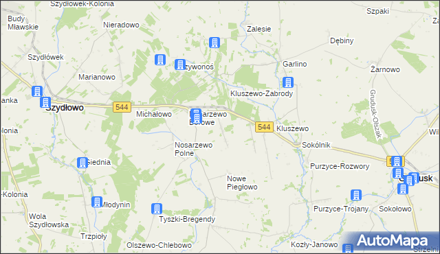mapa Nowe Nosarzewo, Nowe Nosarzewo na mapie Targeo