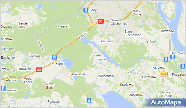 mapa Nowe Rumunki, Nowe Rumunki na mapie Targeo