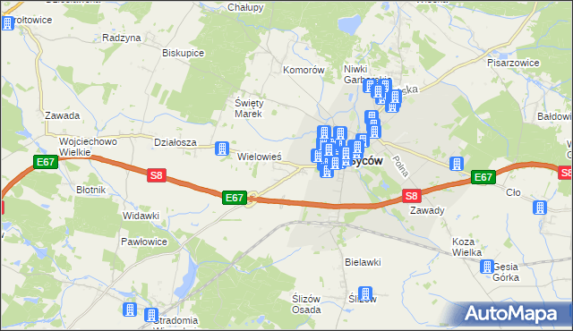 mapa Nowy Dwór gmina Syców, Nowy Dwór gmina Syców na mapie Targeo