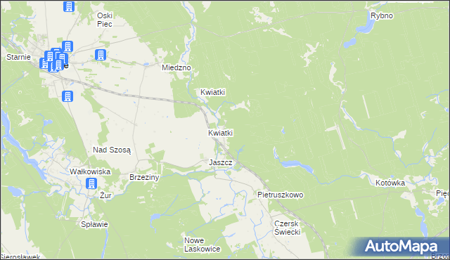 mapa Nowy Jaszcz, Nowy Jaszcz na mapie Targeo