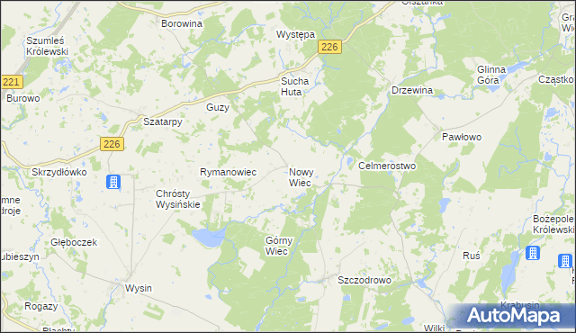 mapa Nowy Wiec, Nowy Wiec na mapie Targeo