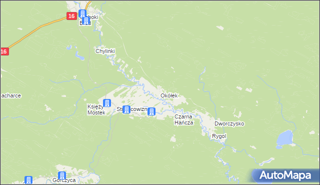 mapa Okółek, Okółek na mapie Targeo