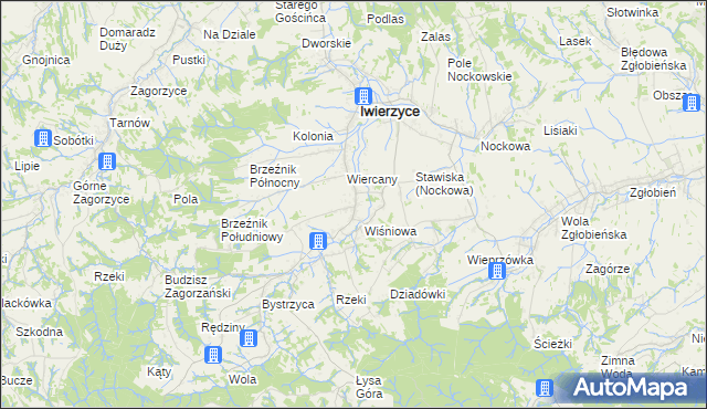 mapa Olimpów, Olimpów na mapie Targeo