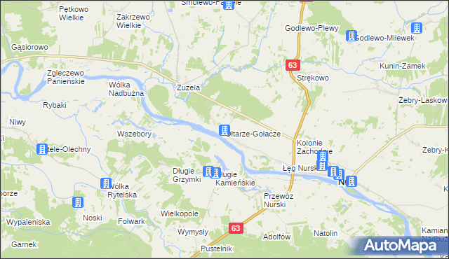 mapa Ołtarze-Gołacze, Ołtarze-Gołacze na mapie Targeo