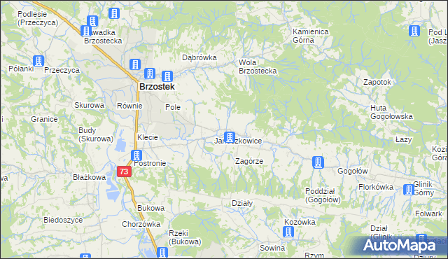 mapa Opacionka, Opacionka na mapie Targeo