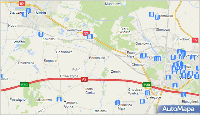 mapa Opatówko, Opatówko na mapie Targeo