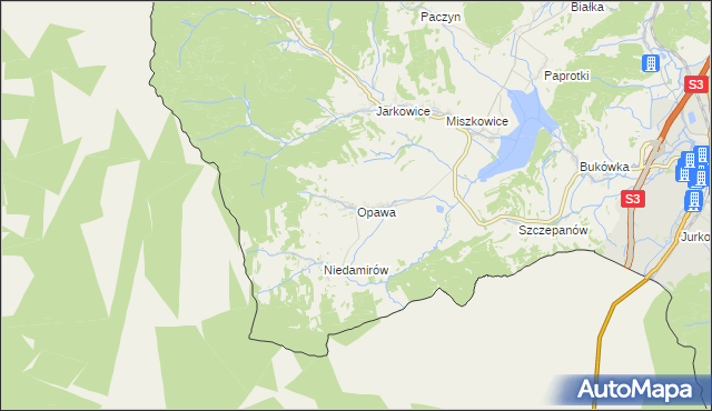 mapa Opawa, Opawa na mapie Targeo