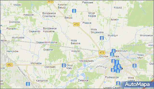mapa Orchów-Wesółka, Orchów-Wesółka na mapie Targeo
