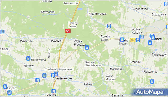 mapa Osęczyzna, Osęczyzna na mapie Targeo