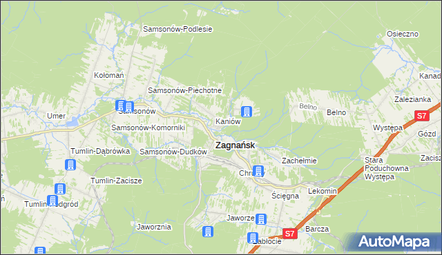 mapa Osiedle Kaniów, Osiedle Kaniów na mapie Targeo